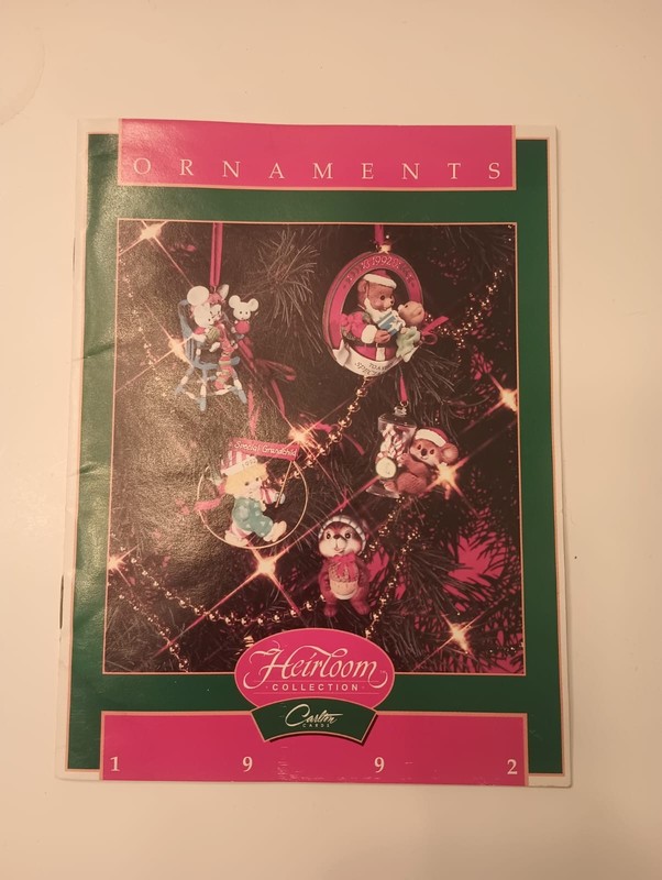 Vintage 1992 Heirloom Collection Carlton Cards Ornaments Price Guide
