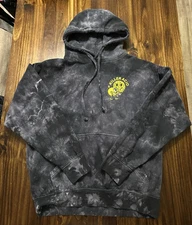 Killer Acid Miles Of Smiles Black Tie Dye Hoodie Limited Edition Size Medium