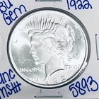 1922 BU UNCIRCULATED SILVER PEACE DOLLAR AUTHENTIC U.S. MINT FREE SHIPPING 5893