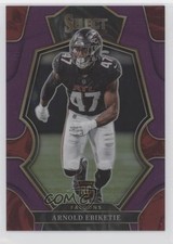 2022 Panini Select Premier Level Purple Prizm 24/75 Arnold Ebiketie #106 o8g
