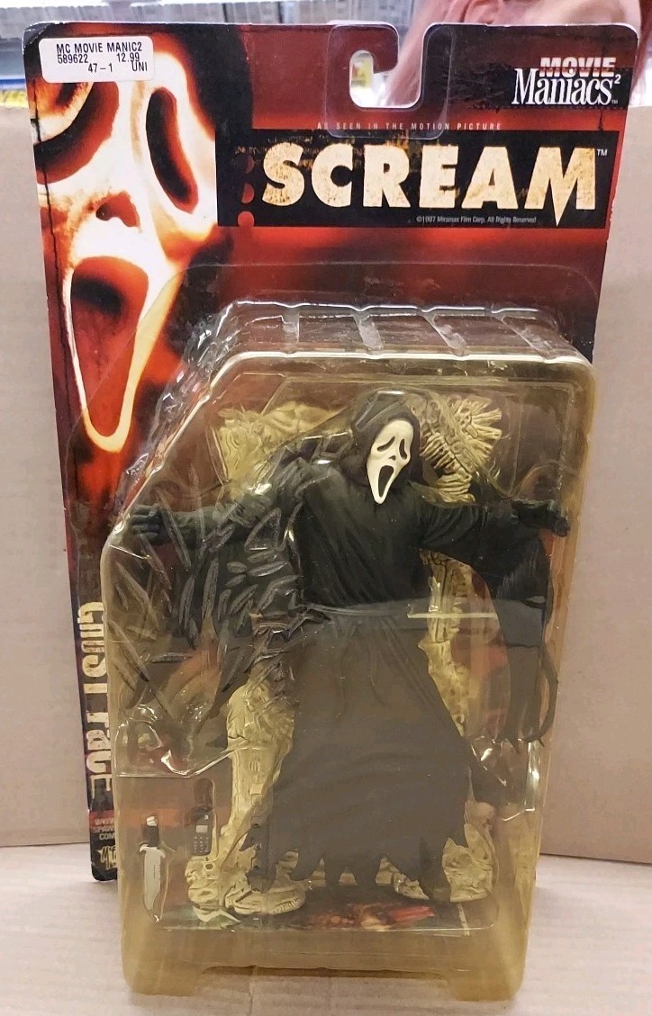 稀少 MOVIE MANIACS 2 SCREAM 映画 フィギュア Vintage 1999 McFarlane Toys Movie Maniacs 2 Scream Ghostface