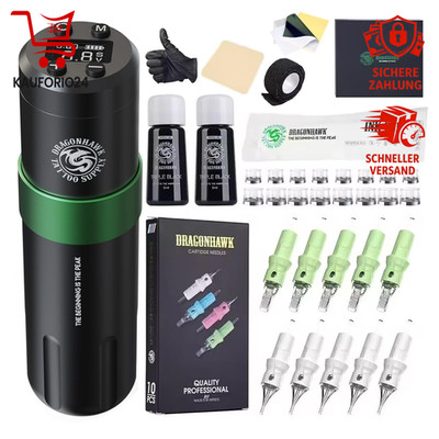 Dragonhawk Drahtlose Tattoo-Maschine 1500mAh 3,5mm 20