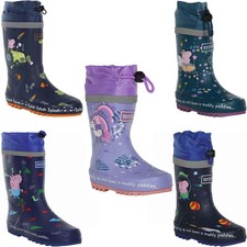 Regatta Kids Peppa Pig Splash Outdoor Wellington Boots Rain Boots Wellies