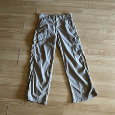 American Eagle Stretch Mid Rise Baggy Wide Leg Pants Size 4