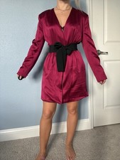Weekend SALE Fleur Du Mal Silk Mini Dress size 0 In Burgundy