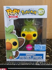 Funko Pop Vinyl - Games #957 Grookey flocked - New - Pokemon - Special Edition
