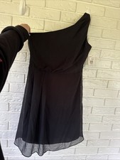 Davids Bridal NWT Women Size 16 One-Shoulder Black Formal Dress
