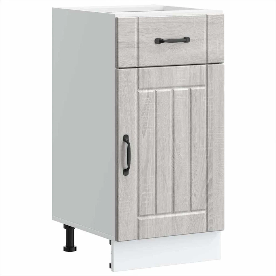 Armoire de cuisine Lucca sonoma gris bois ingénierie meuble d'évier vidaXL - Photo 1/1