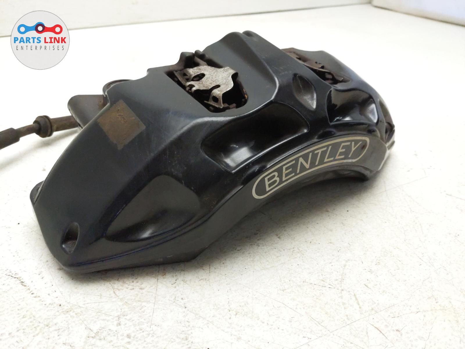 2016-20 BENTLEY BENTAYGA FRONT RIGHT DISC BRAKE CALIPER PADS HOSE ASSY 35K 6.0L