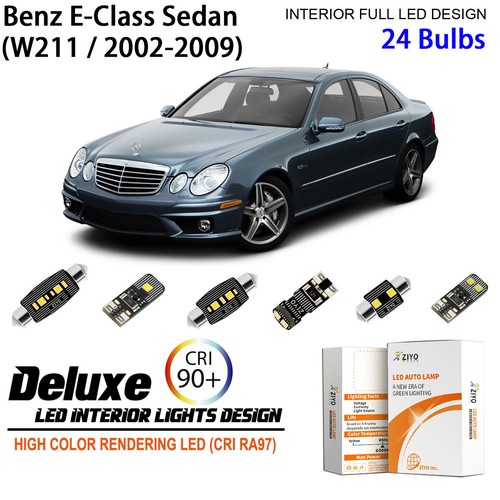 LED Interior Light Kit for Mercedes Benz E Class W211 White Light Bulbs