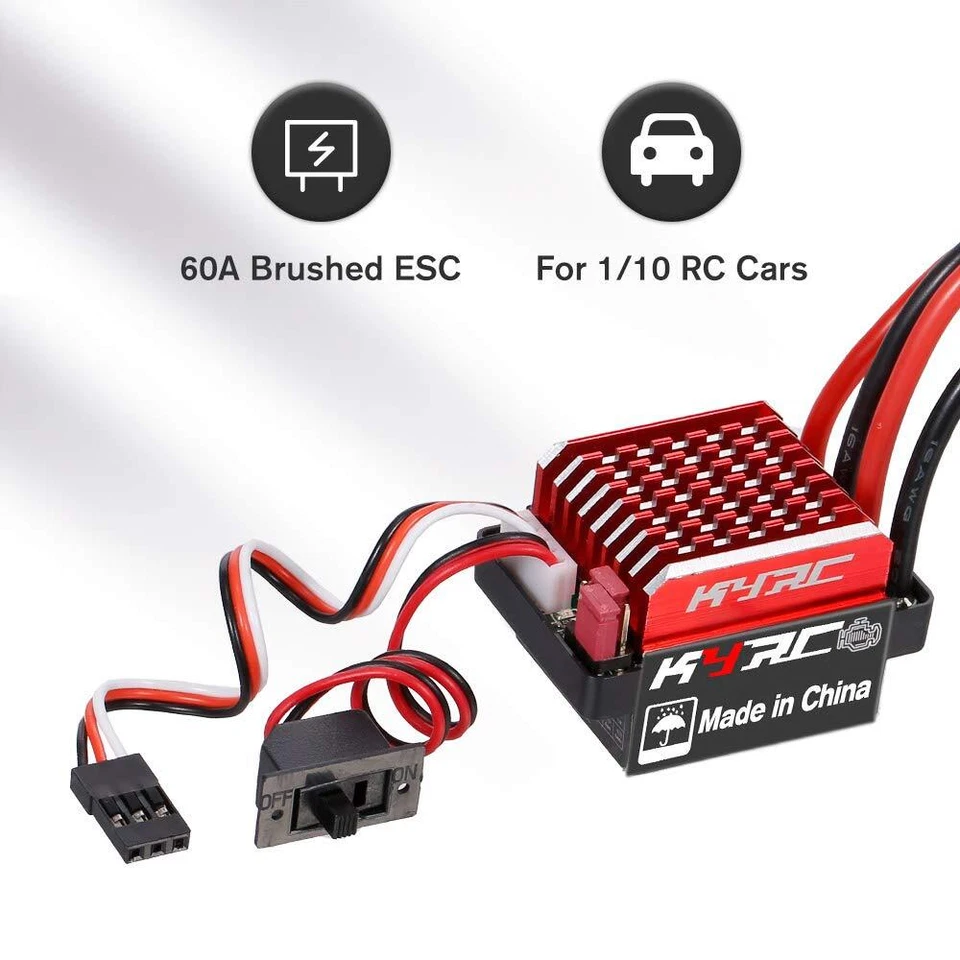 GOOLRC 60A ESC RC Car ESC Brush with electric speed controller 6V from JP - Image 4 of 4