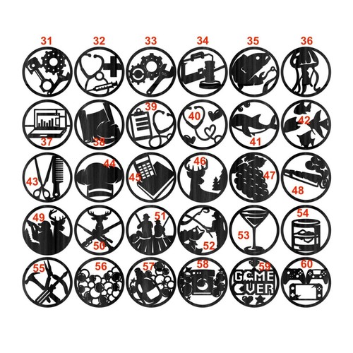 The Everything Interchangeable Wood Sign 57 Sign Options 127 Different Icons - Picture 7 of 10