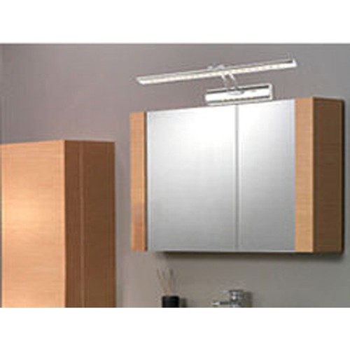 Aplique Lámpara de Pared Espejo Baño 27 LED 5050 Luz Cálida Cromado - Imagen 2 de 3