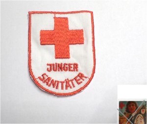 DDR PIONIERE Aufnäher für JUNGE SANITÄTER für JP - Uniform - Hemd