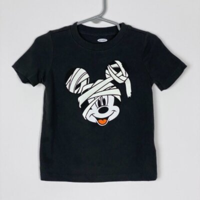 Old Navy Mickey Mouse Mummy Gray T-Shirt Baby Boys Toddler Size 18-24  months