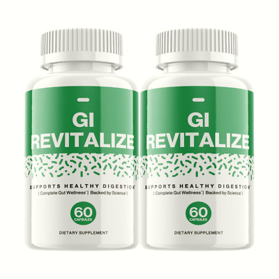 2-Pack GI Revitalize Supports Digestive Health Supplement - 120 Capsules