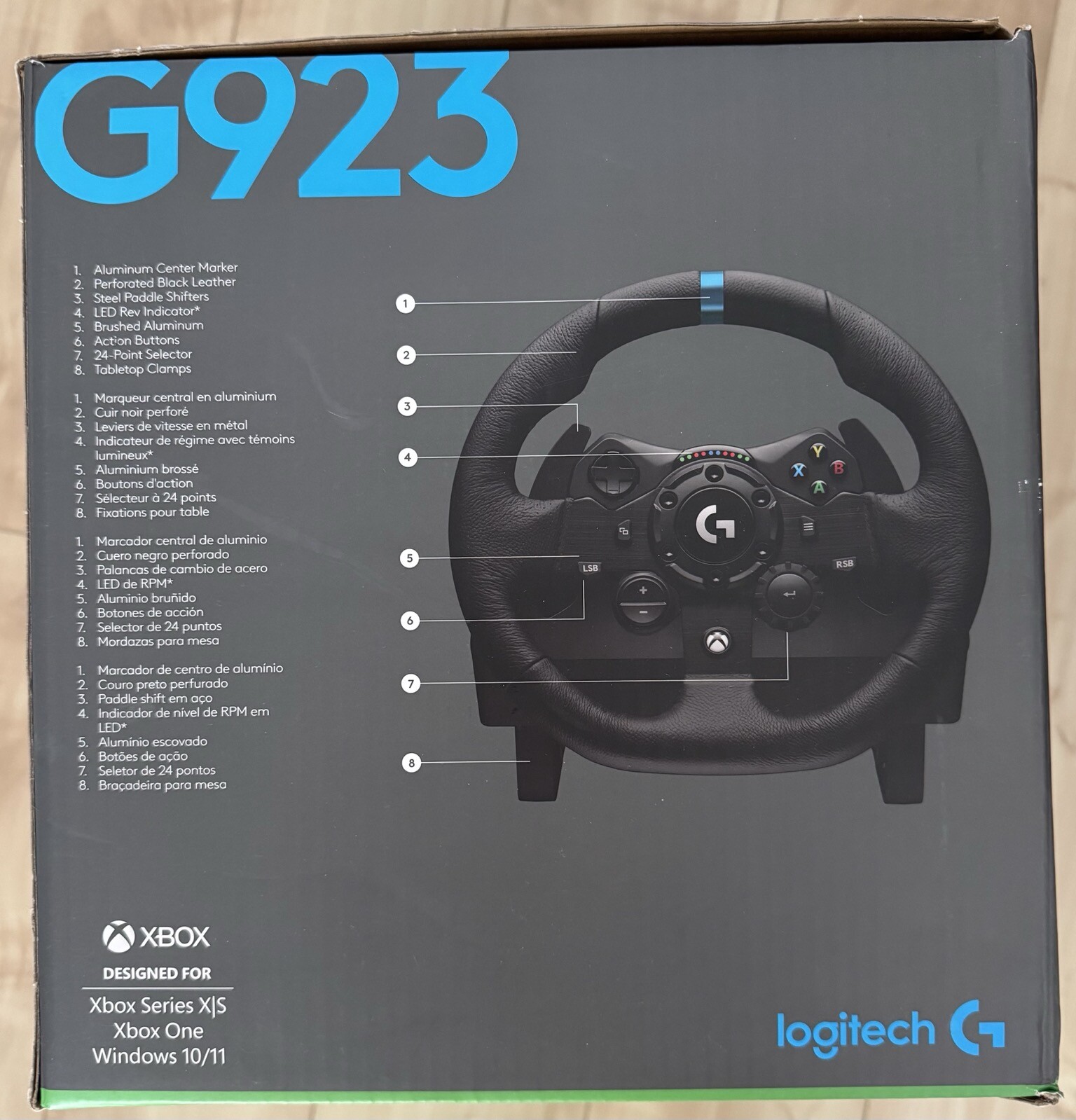 BRAND NEW LOGITECH G923 TRUE FORCE RACING WHEEL XBOX PC *BESTBUY