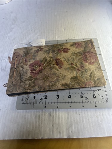 antique vintage picture album. black paper. MCM floral print. Empty pages. - Picture 2 of 10