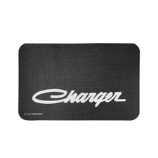 Dodge Charger Logo 22" x 34" Black Fender Gripper Cover
