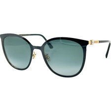 Jimmy Choo Oria G SK Womens Metal Sunglass 02M29O Black Gold 56-20 Italy w Case