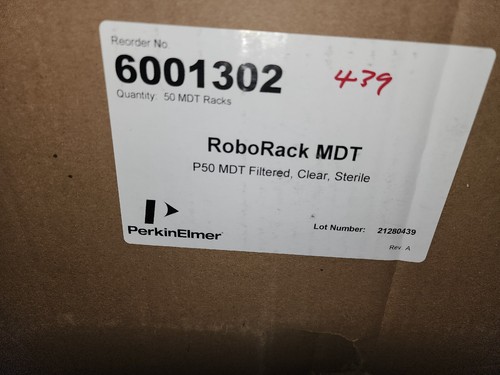Perkin Elmer 6001294 RoboRack MDT P50 50µL JANUS G3 Pipette Tips Qty=4,800 - 第 1/4 張圖片