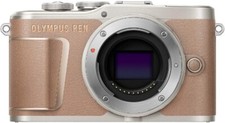 USED OLYMPUS PEN E-PL10 16.15MP Mirrorless Digital Camera BROWN FREESHIPPING