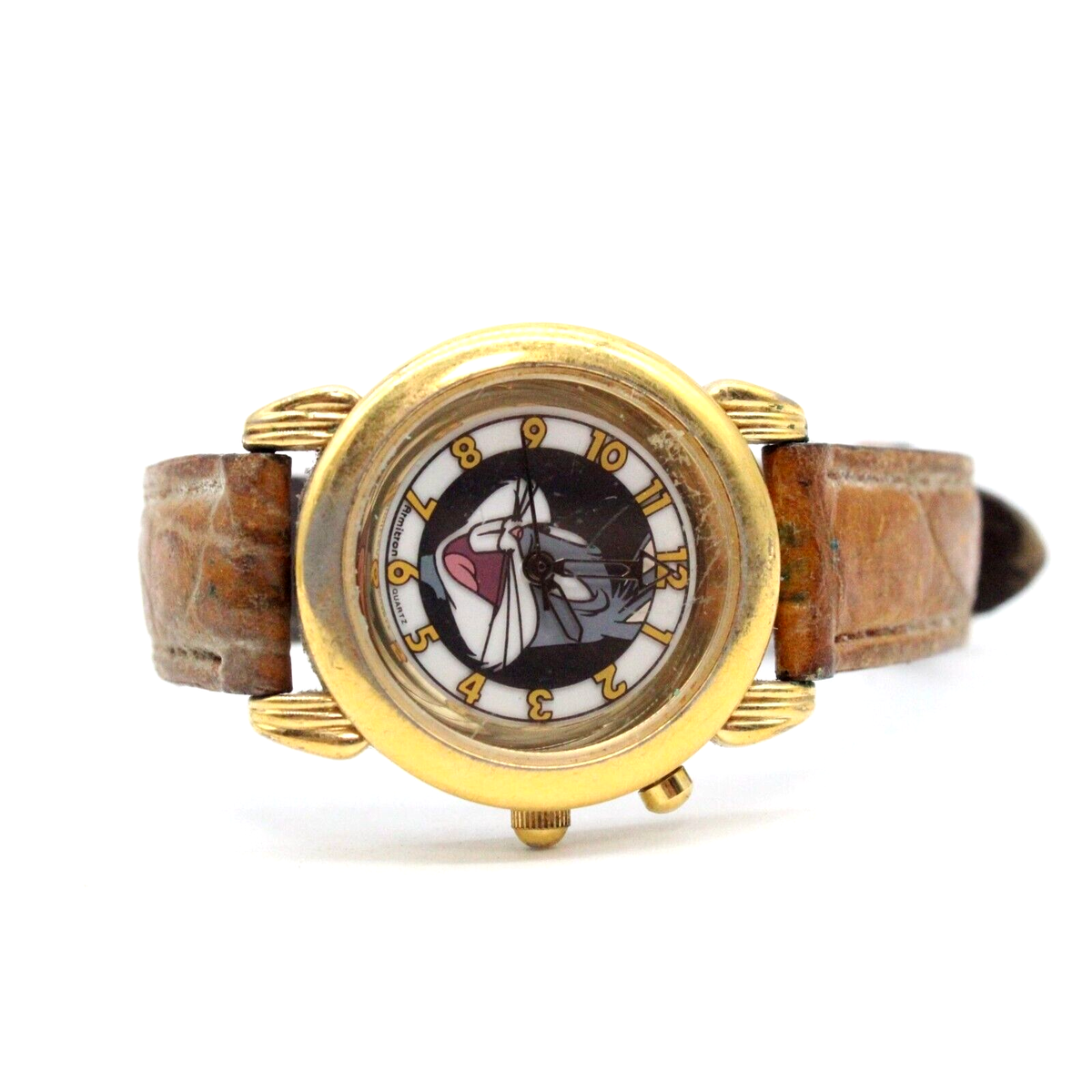 Vintage Looney Tunes Bugs Bunny Watch Womens Gold Tone Steel  display picture 2