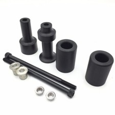 Protezione anticaduta cursore telaio moto adatto per Kawasaki Z1000 2003-2006 nero