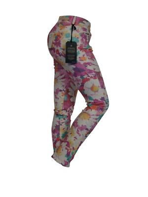 J02528 Damen Hose Jeans mavi Modell SERENA low rise super skinny W30 L34 flower