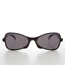 Black Futuristic Style Vintage Sunglasses - Fink
