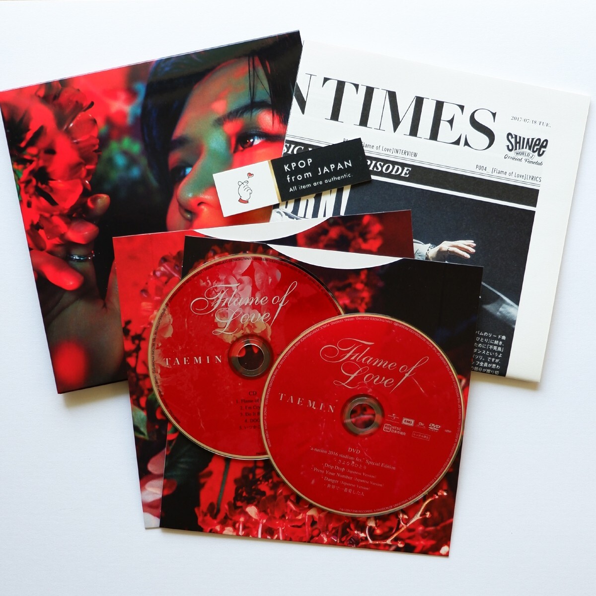 SHINee - SHINee テミン  TAEMIN FIame  of Love FC盤 Taemin Flame of Love CD DVD FC Limited Edition SHINee