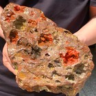 14.3lb RARE Natural red Volcanic Rock agate Sphere Quartz Crystal Healing — photo 5