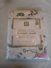 Pottery Barn kids Organic Unique Unicorn Flannel sham standard New with tag