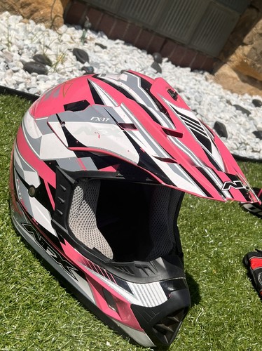 AFX FX-17 Off Road Helmet Women’s L (60-61cm) Motocross + Gloves, Goggles - Picture 3 of 10
