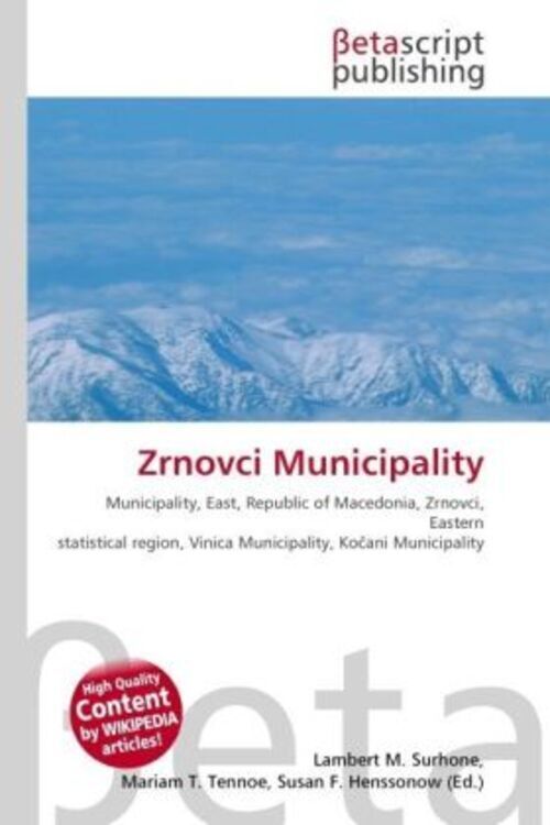 Thumbnail - Lambert M. Surhone (u. A.) | Zrnovci Municipality | Taschenbuch |