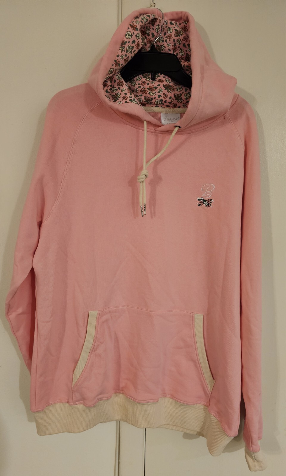Barstool Sports Golf Themed Hoodie Sweatshirt Pink/Cream Size Large eBay