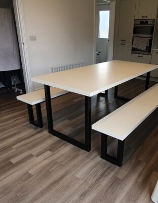 Concrete garden dining table Custom sizes Custom shape