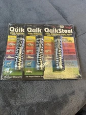 Lot Of-(3)-QuickSteel Epoxy Putty,  2 oz. (16002)-New Sealed!!!!!!!!