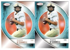 Lot of (2) 2023 Sage Hit #80 AIDAN O'CONNELL Rookie Cards! GOLD & BASE! RAIDERS