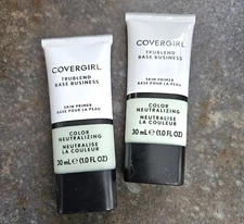 Lot of 2 Covergirl COLOR NEUTRALIZING Trublend Base Business Skin Primer 1 oz ea