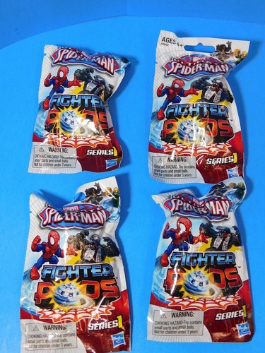 Spiderman Fighter Pods Blind Bag Series 1 Lot of 4 New