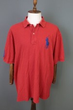 Polo Ralph Lauren Red Big Pony Short Sleeve Summer Polo Shirt Size 2XB