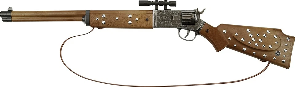 Schröde Spielzeuggewehr Silberbüchse 607 8128 antik 12 Schuss Cowboy Gewehr - Bild 1 von 1