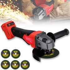 Brushless Cordless 4-1/2 Power Angle Grinder For Milwaukee 18V Battery 11000 RPM