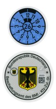 German License Plate City And Year Sticker Set German License Plate City And Year Sticker Set