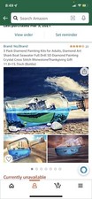 Set Of 3 5D Diamond Painting Kit ships From USA Ships In A Bottle Beach