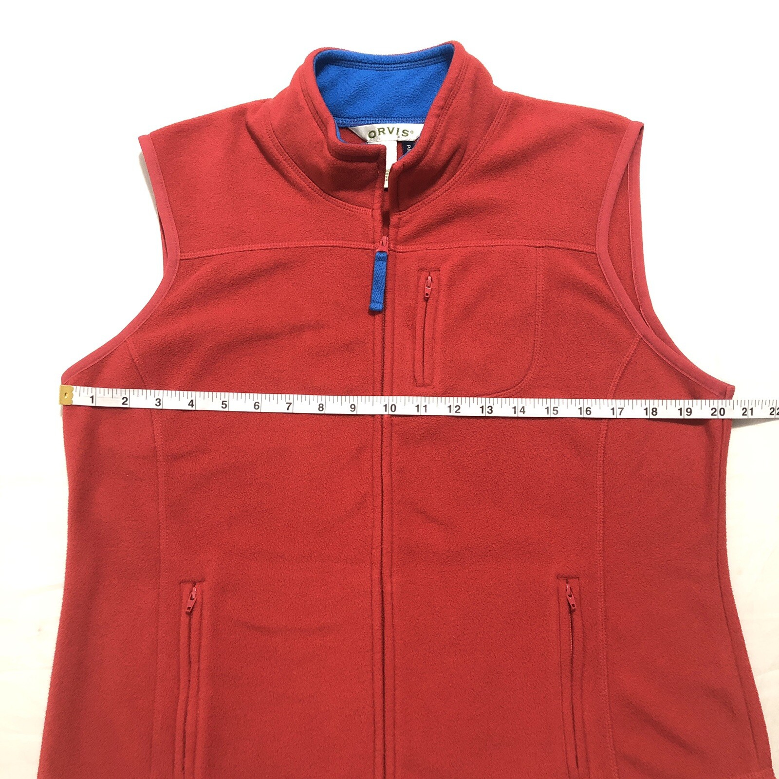 ORVIS Passport Womens Fleece Zip Up Vest Red Size Medium eBay