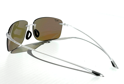 NEW Maui Jim HEMA Matte Crystal POLARIZED Hawaii Blue Lens
