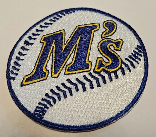 Seattle Mariners 3”X3” Iron On Embroidered Patch FREE Shipping!!
