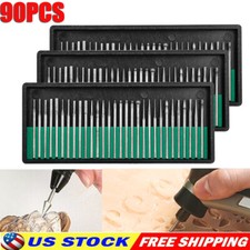 90pcs Diamond Burr Set Drill Bits Mini Drill For Dremel Rotary Tool Accessories